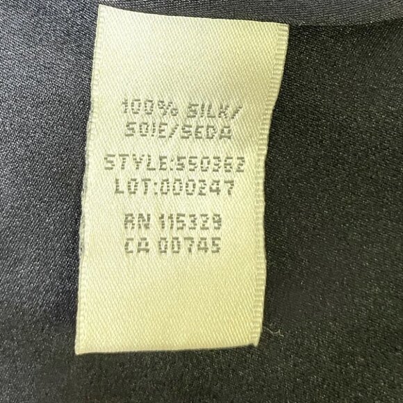 Badgley Mischka Navy Blue Silk Midi Dress 0 - Picture 6 of 13